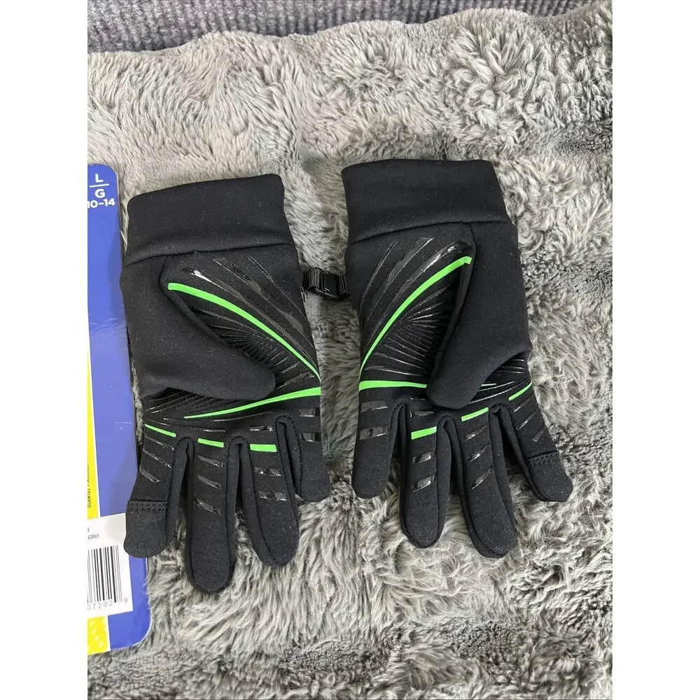 HEAD Kids Touchscreen Gloves - Black, Large (ages 10-14)